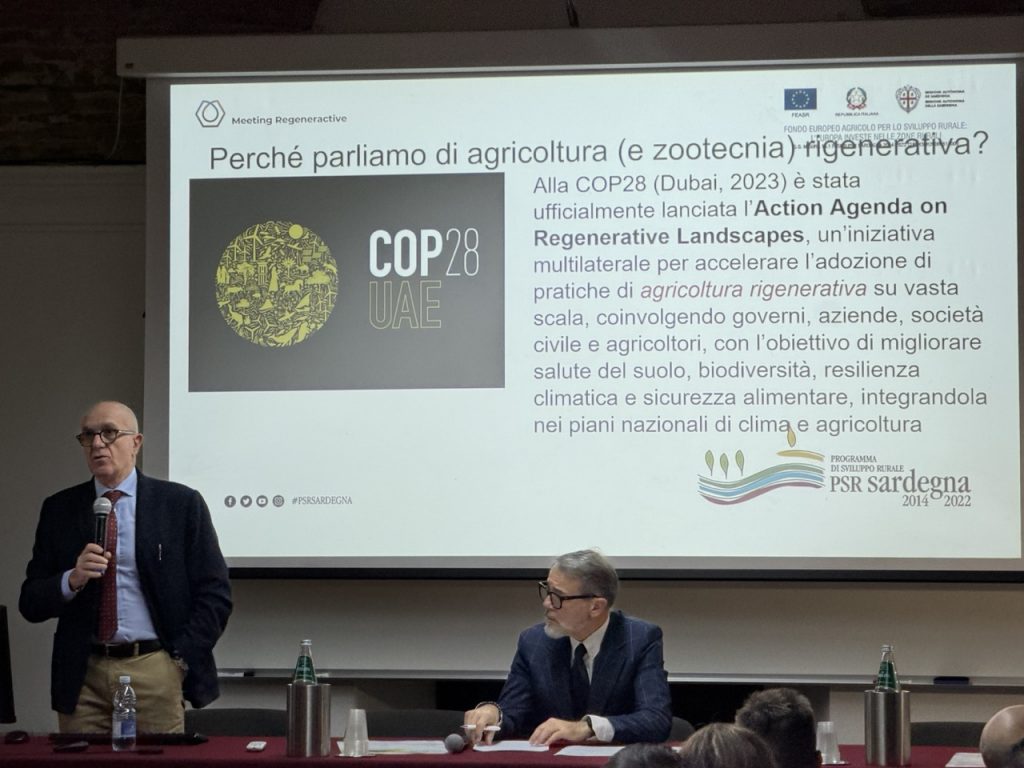 Intervento del prof. Pulina durante il Meeting Regeneractive